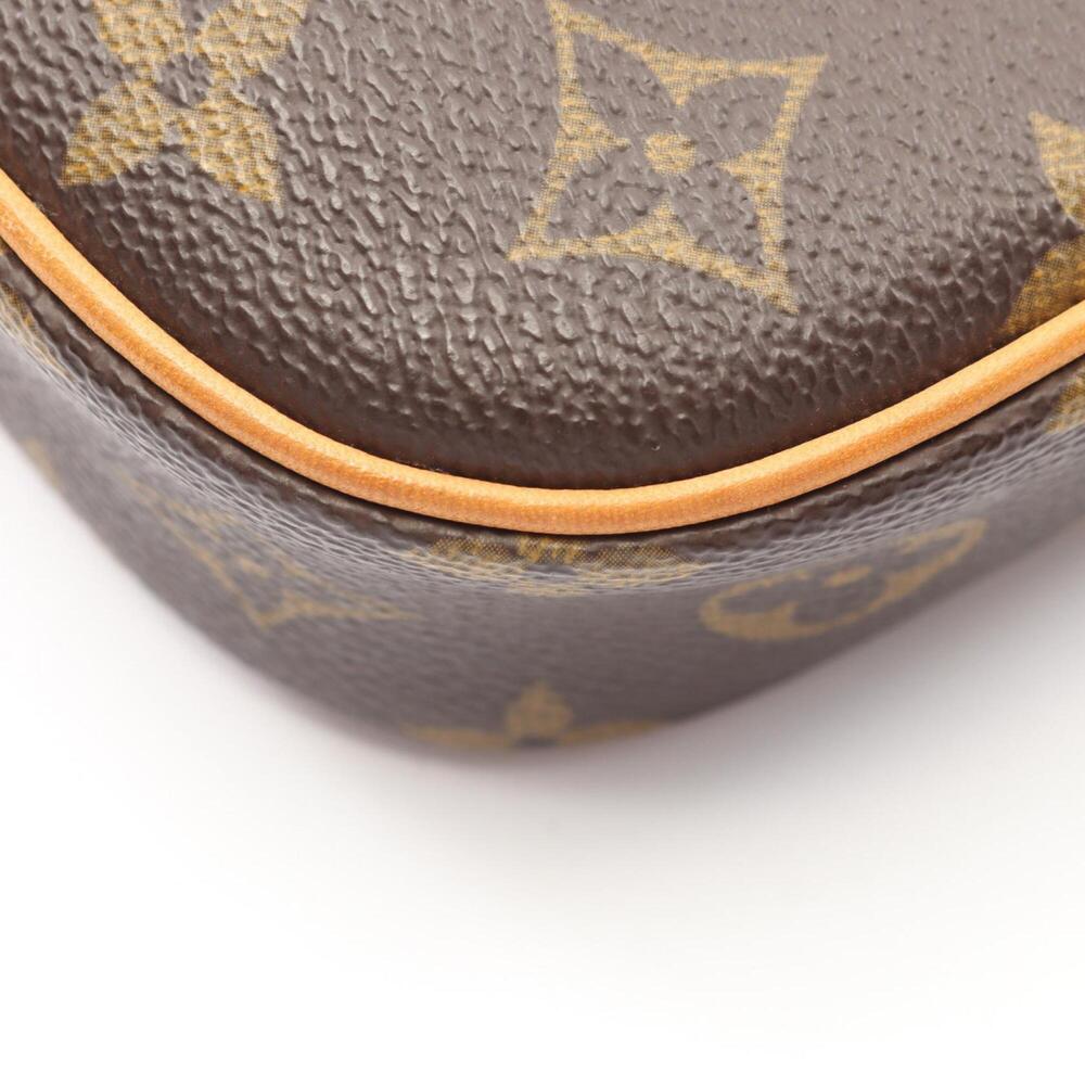 LOUIS VUITTON Authentic Brown Monogram Leather Pochette Fanny Pack - Picture 6 of 8